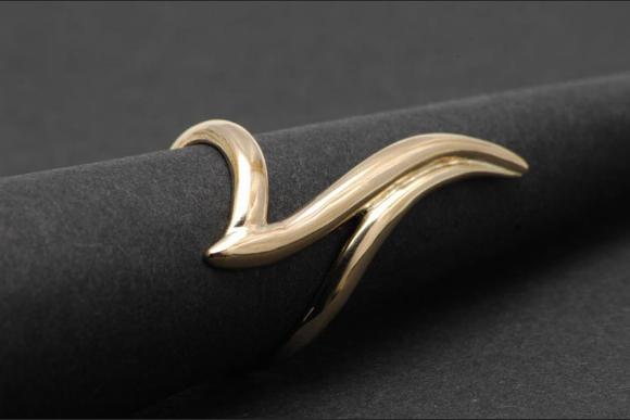 Wave Stirling silver Ring